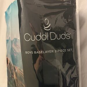Cuddl Duds Boys Black Baselayer Set